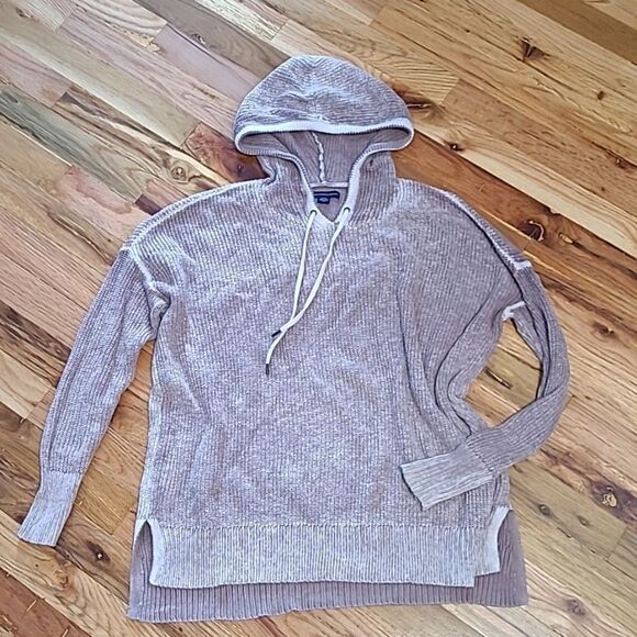 💙3 for $30💙 American Eagle Knit Hooded Sweatshirt Ombre - Picture 1 of 6